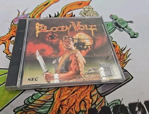 Bloody Wolf for Turbo Grafx 16 Complete In Case Great Shape TurboGrafx