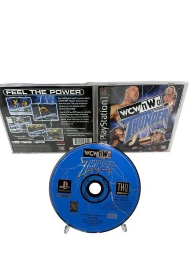 WCW NWO Thunder PS1 Sony PlayStation 1 Tested & Working