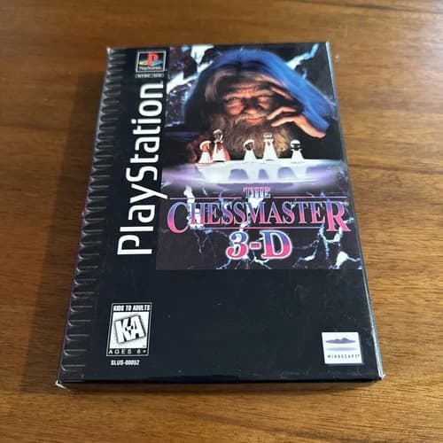 The Chessmaster 3-D for Sony PlayStation 1 PS1 Long Box - COMPLETE
