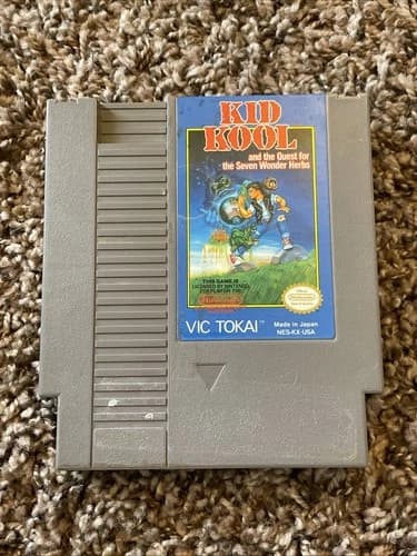 Kid Kool (Nintendo NES, 1988) Authentic Tested & Working Excellent