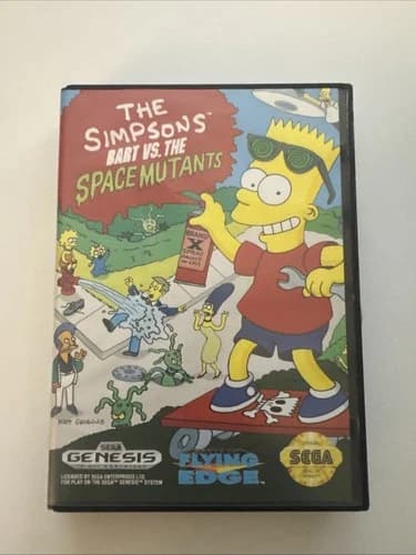 Simpsons: Bart vs. The Space Mutants (Sega Genesis, 1992) CIB COMPLETE