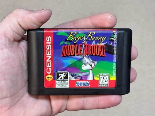 Bugs Bunny Double Trouble - Authentic (Sega Genesis) Game Cartridge