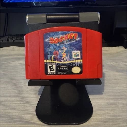 *AUTHENTIC* Rocket: Robot on Wheels N64 Red Cartridge Tested NTSC-U/C