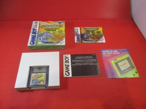 Godzilla The Series: Monster Wars Nintendo Game Boy Color COMPLETE w/ Box #H1