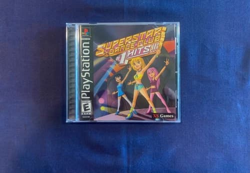 Superstar Dance Club #1 Hits! (Sony Playstation 1 PS1, 2002) COMPLETE CIB TESTED