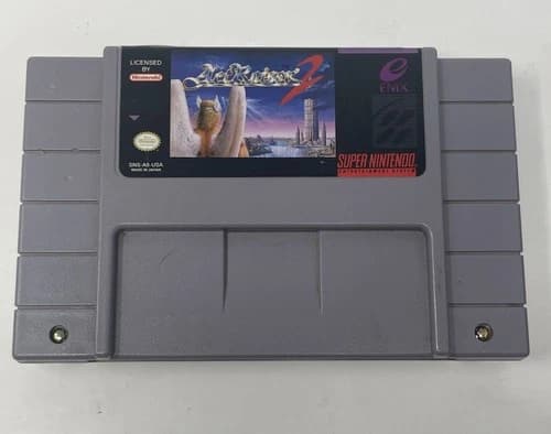 Act Raiser 2 - Super Nintendo SNES - Authentic Tested Working, Cartridge Only