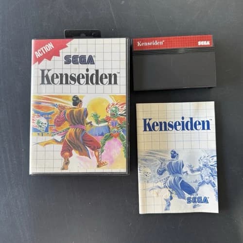 Kenseiden for Sega Master System 1988 Complete CIB Case Manual Tested