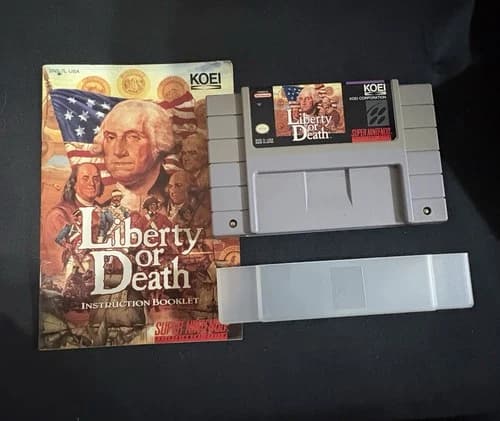 Liberty or Death SNES Super Nintendo - Tested Working Original Owner
