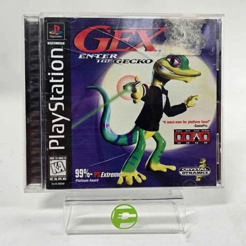Gex Enter the Gecko (Sony PlayStation 1 PS1, 1998)