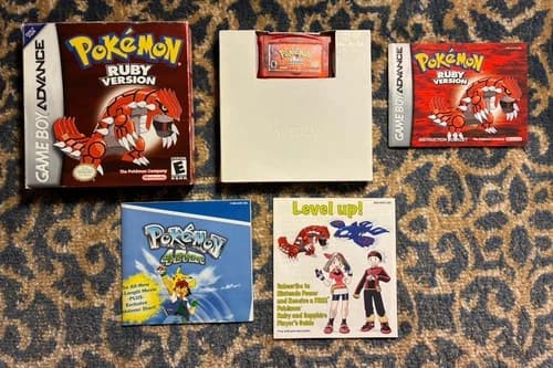 Pokemon Ruby Version Gameboy Advance CIB Complete In Box Authentic W/ Inserts