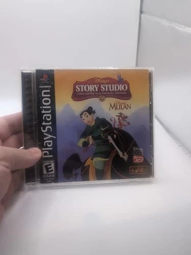 Disney's Story Studio Mulan PlayStation 1 PS1 Complete in Box