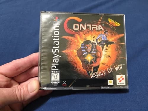 Sony PlayStation 1 PS1 CIB COMPLETE TESTED Contra Legacy of War