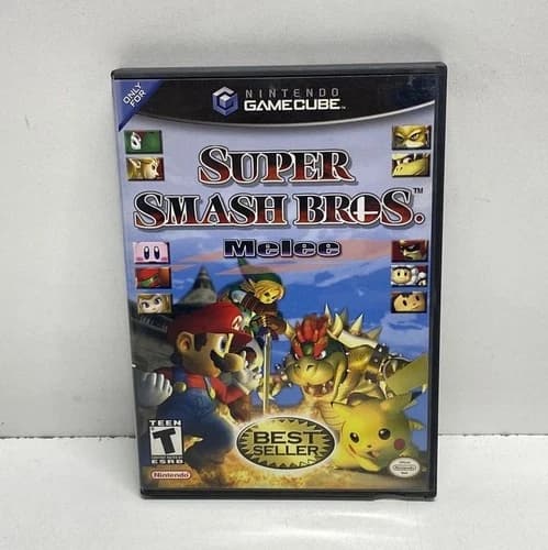 Super Smash Bros Melee Nintendo GameCube Best Seller CIB Complete in Box