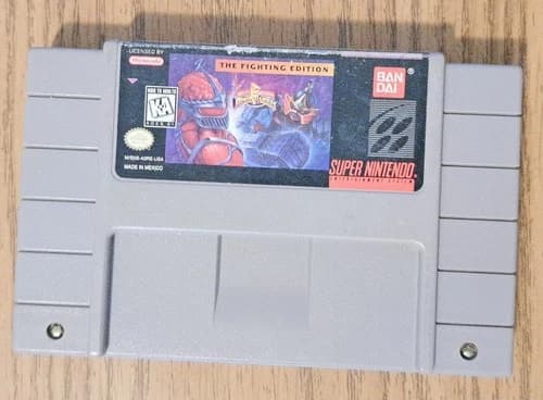 Mighty Morphin Power Rangers The Fighting Edition Super Nintendo SNES