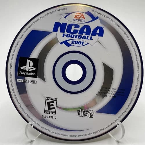 NCAA Football 2001 PS1 PlayStation 1 Disc Only