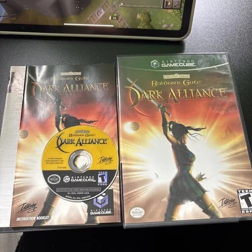 Baldur's Gate: Dark Alliance (Nintendo GameCube, 2002) Authentic Cib