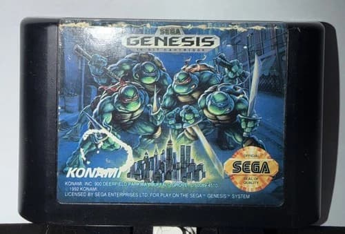 Teenage Mutant Ninja Turtles: The Hyperstone Heist SEGA Genesis 1992 Game Only