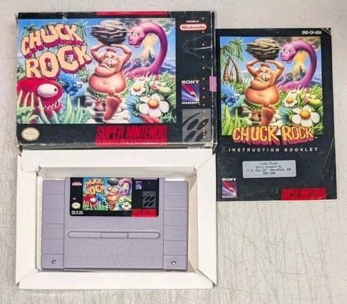 Chuck Rock (Super Nintendo Entertainment System, 1992) Complete