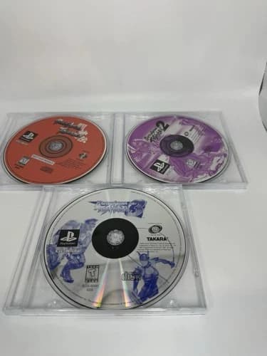 Battle Arena Toshinden 1,2,3 (PlayStation 1, PS1) DISC ONLY Black Label Tested