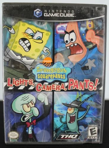 SpongeBob SquarePants: Lights, Camera, Pants Nintendo GameCube 2005 Complete CIB