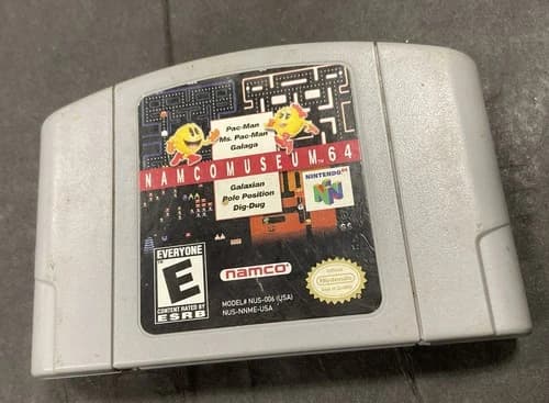 Namco Museum 64 Nintendo 64 Compilation Arcade Classics Multiplayer Game N64
