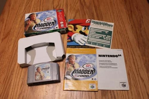 N64 Madden NFL 2000 (Nintendo 64, 1999), tested, complete with box and manual