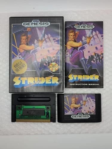 Strider (Sega Genesis) Authentic - Complete CiB - Clean - Tested - Excellent