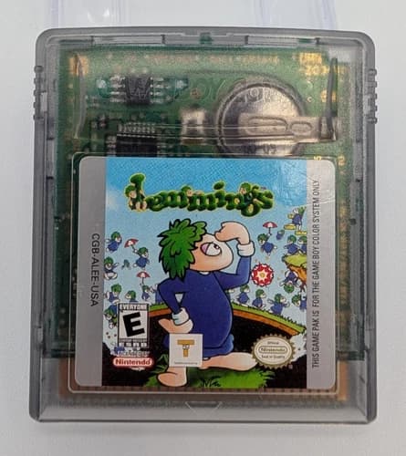 Lemmings (Nintendo Game Boy Color, 2000) - Authentic - Tested