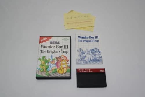 Sega Master System Wonder Boy III: The Dragon's Trap Game CIB Tested/Works .