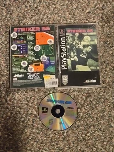 Striker 96 (Sony PlayStation 1, 1996) CIB COMPLETE TESTED WORKING EXCELLENT