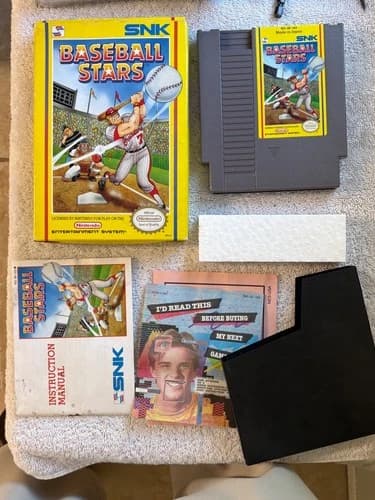 Baseball Stars Snk Nintendo NES Complete in Box CIB Tested Working