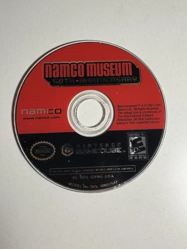 Namco Museum 50th Anniversary (Gamecube, 2005) Loose Game Disc Only Tested