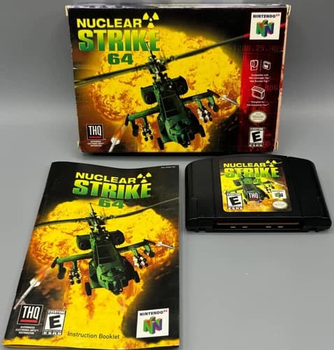 Nuclear Strike 64 Nintendo 64 N64 CIB Complete W/ Manual Authentic THQ