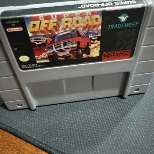 Nintendo SNES Super Nintendo Super Off Road Tested Working Authentic Cartridge