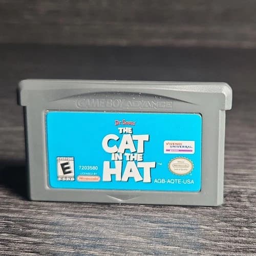 Cat In The Hat Nintendo Gameboy Advance GBA Cartridge