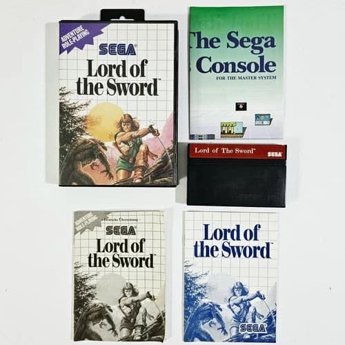 SEGA MASTER SYSTEM Fantasy RPG Brawler LORD OF THE SWORD Role Playing Platformer