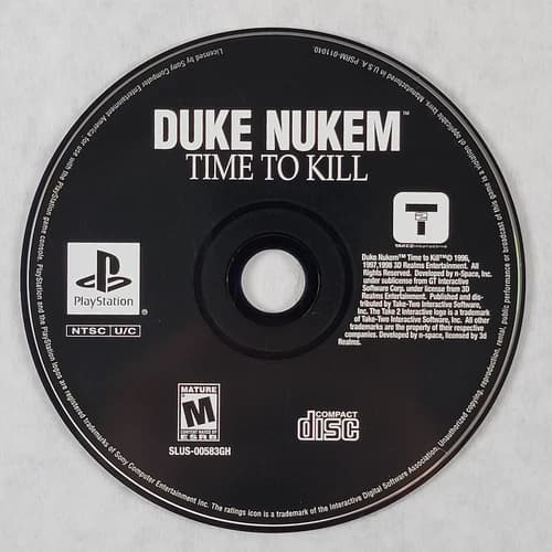 Duke Nukem Time To Kill [Greatest Hits] - Loose Sony PS1 Playstation 1 Disc