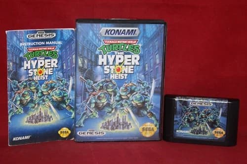 Teenage Mutant Ninja Turtles: The Hyperstone Heist (Sega Genesis) CIB Complete
