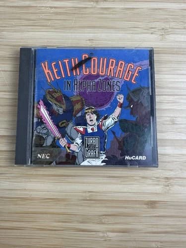 Keith Courage in Alpha Zones TurboGrafx-16 TG-16 Complete Jewel Case CIB