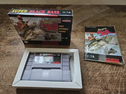 SNES SUPER NINTENDO - BASS MASTERS CLASSIC #SPT USA NTSC CIB