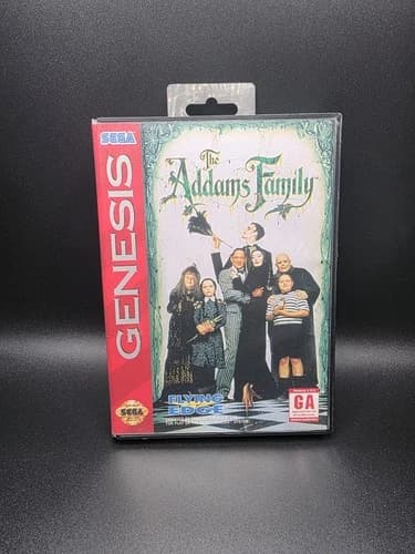 Sega Genesis the Addams Family 1994 Boxed With Manual Authentic Tested!