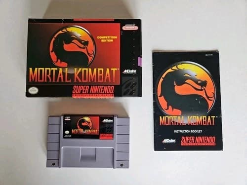 Mortal Kombat Competition Edition Super Nintendo SNES CIB Cleaned Tested
