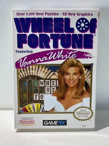 Wheel of Fortune: Featuring Vanna White (Nintendo NES, 1992) Complete CIB Tested
