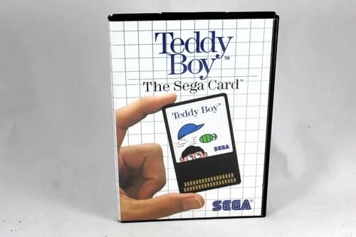 Sega Master System Card Teddy Boy Complete CIB Tested