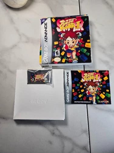 Super Puzzle Fighter II Nintendo Game Boy Advance GBA Used Complete In Box CIB