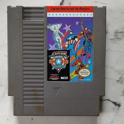 Data East Captain America and the Avengers Nintendo NES Game Cartridge NTSC-U/C