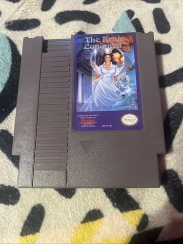 The Krion Conquest NES Game Cartridge Tested, Authentic (Nintendo, 1991)