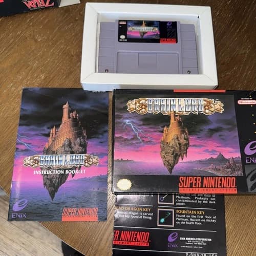 Brain Lord (Super Nintendo Entertainment System SNES, 1994) CIB Tested
