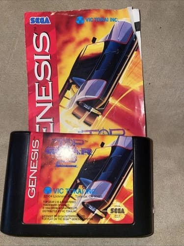 Top Gear 2 (Sega Genesis, 1994) Cart Only TESTED
