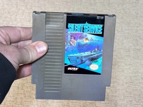 SIlent Service - Nintendo NES Game Cartridge - Authentic - Tested